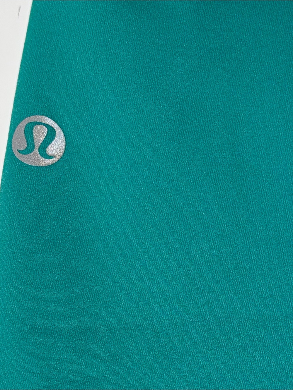 lululemon athletica Teal Athletic Biker Shorts with Silver Logo